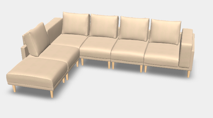 Modulares Sofa Donna XL mit Schlaffunktion - Stoff Velare - Alexander Skalsky