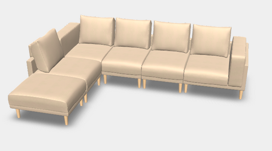 Modulares Sofa Donna XL mit Schlaffunktion - Stoff Velare - Alexander Skalsky