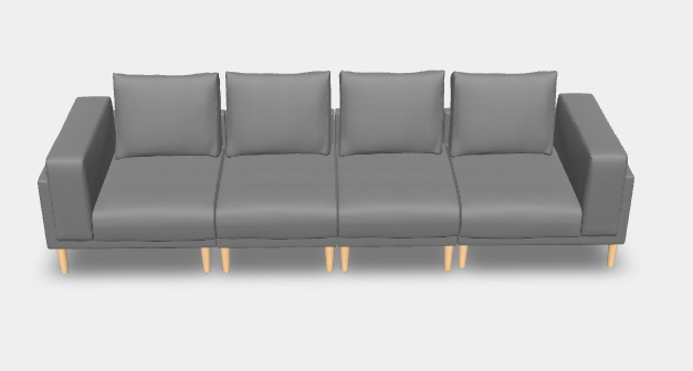 Modulares Sofa Donna mit Schlaffunktion - Stoff Velare - Benjamin Wenner