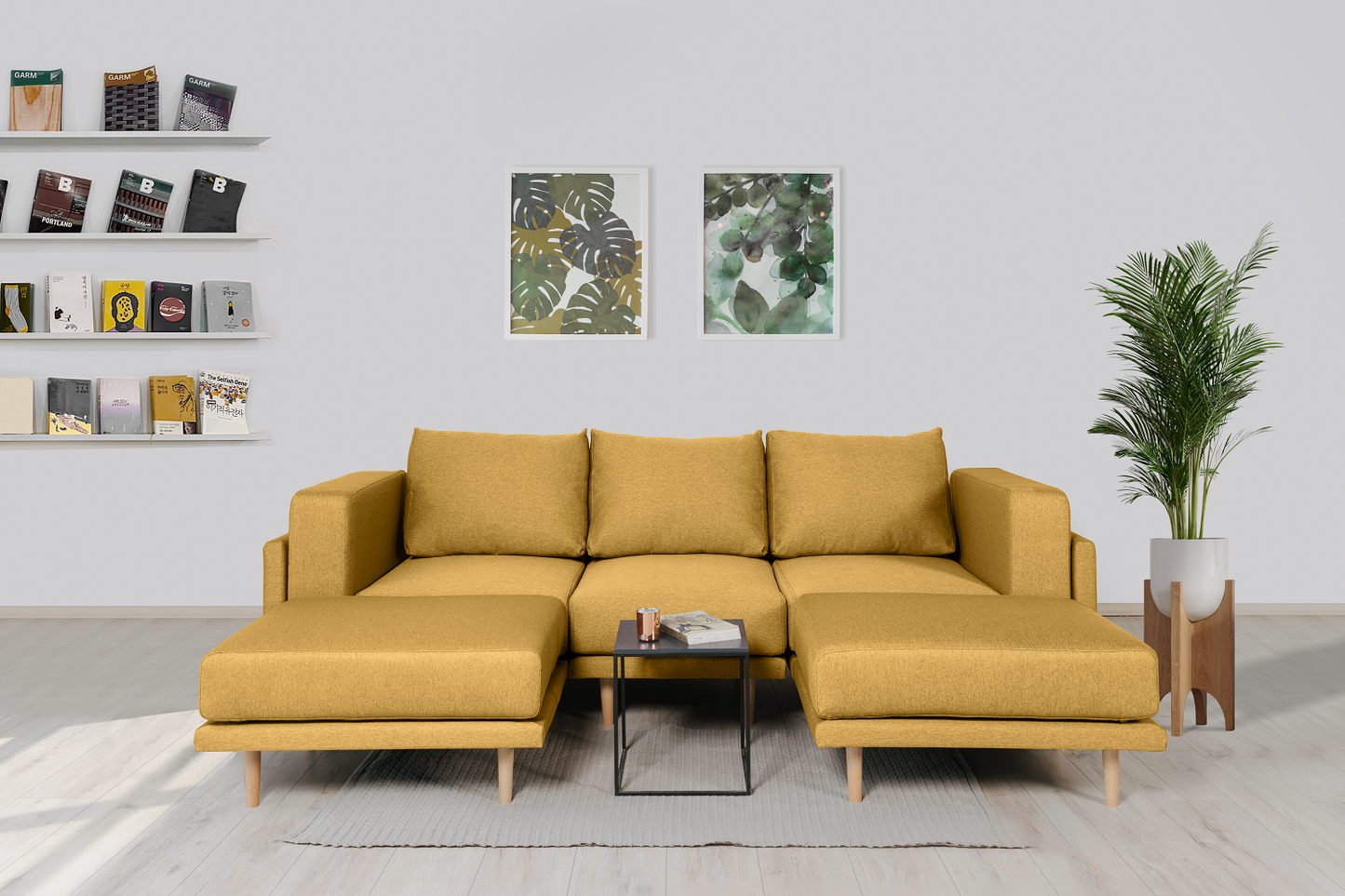 Stoffbezug Baumwolle - Modulares Sofa Donna U