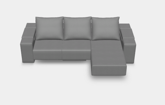 Modulares Sofa Marie mit Schlaffunktion - Stoff Velare - Familie Jovanovic