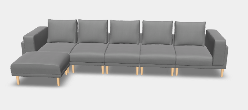 Modulares Sofa Donna XL mit Schlaffunktion - Stoff Velare - Familie Schmitz