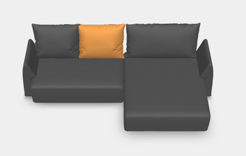 Modulares Sofa Mia mit Schlaffunktion - Stoff Velare - Franz Hauer