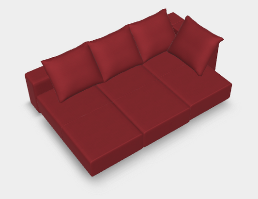 Modulares Sofa Marie mit Schlaffunktion - Stoff Velare - Franziska Michaelis