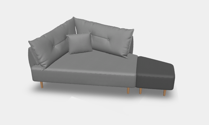 Modulares Sofa Mike mit Schlaffunktion - Stoff Velare - Heidi Lanzinger