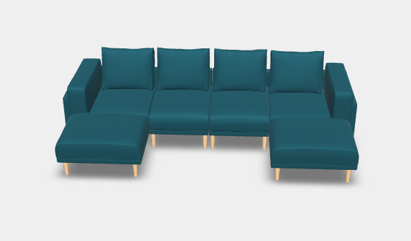 Modulares Sofa Donna XL mit Schlaffunktion - Stoff Velare - Irene Seling