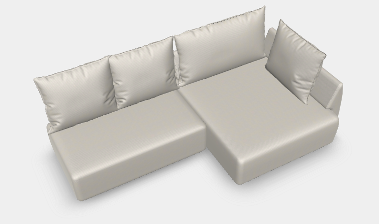 Modulares Sofa Mia mit Schlaffunktion - Stoff Mollia - Isabel Jäckle