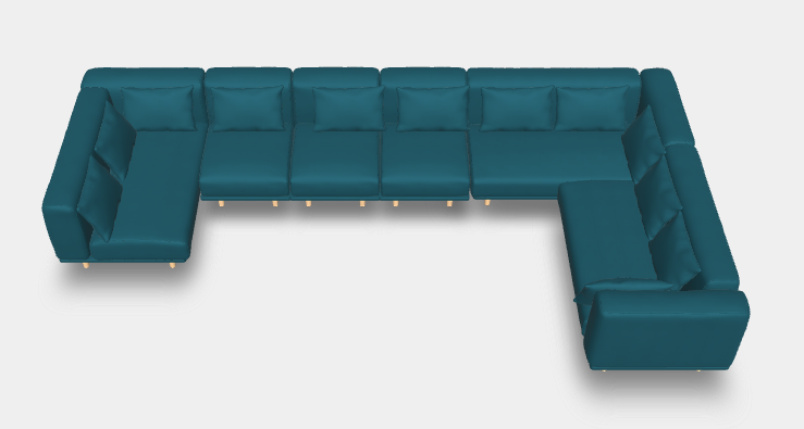 Modulares Sofa Jenny mit Schlaffunktion - Stoff Mollia - Marco Kaiser