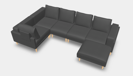 Modulares Sofa Donna XL mit Schlaffunktion - Stoff Velare - Katharina Haberberger