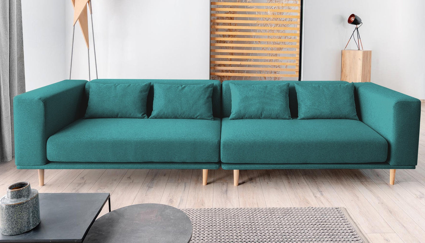 Modulares Sofa Lilly mit Schlaffunktion - Stoff Mollia