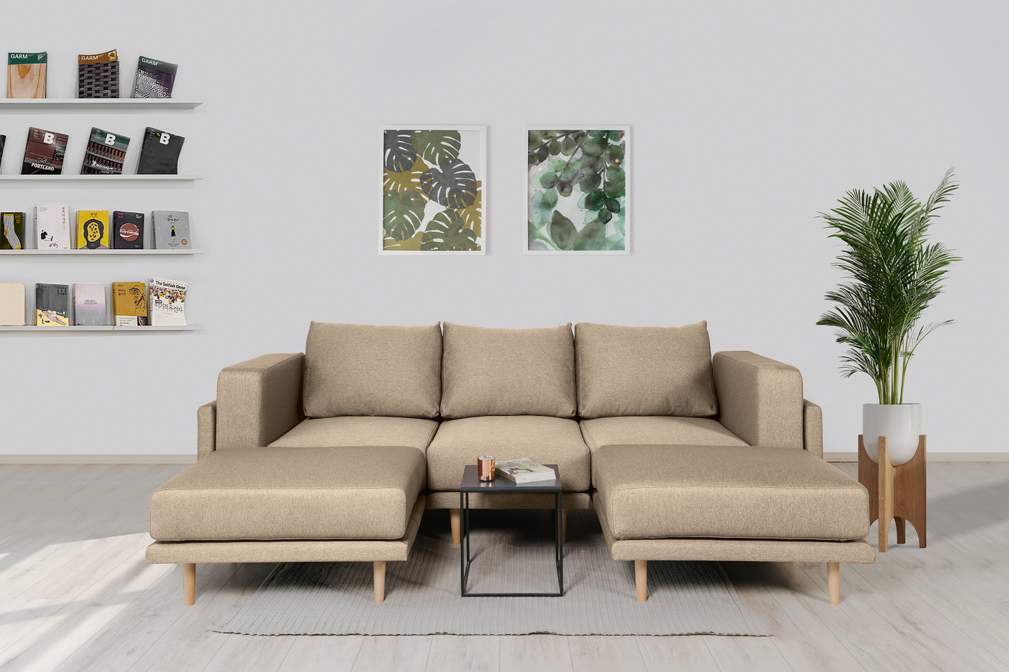 Stoffbezug Mollia - Modulares Sofa Donna U