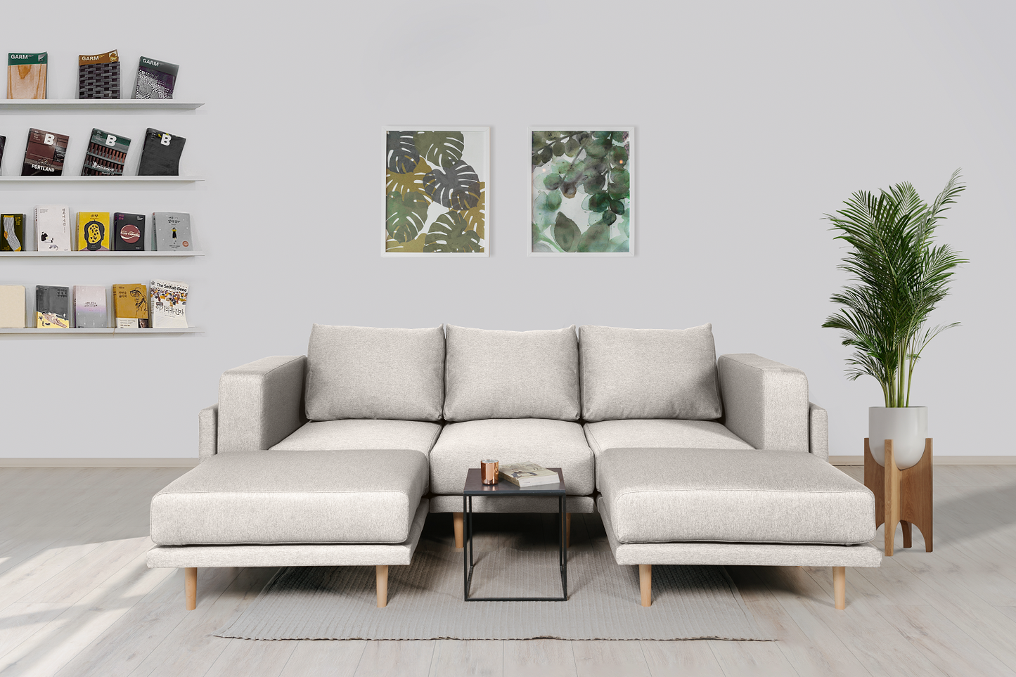 Stoffbezug Mollia - Modulares Sofa Donna U