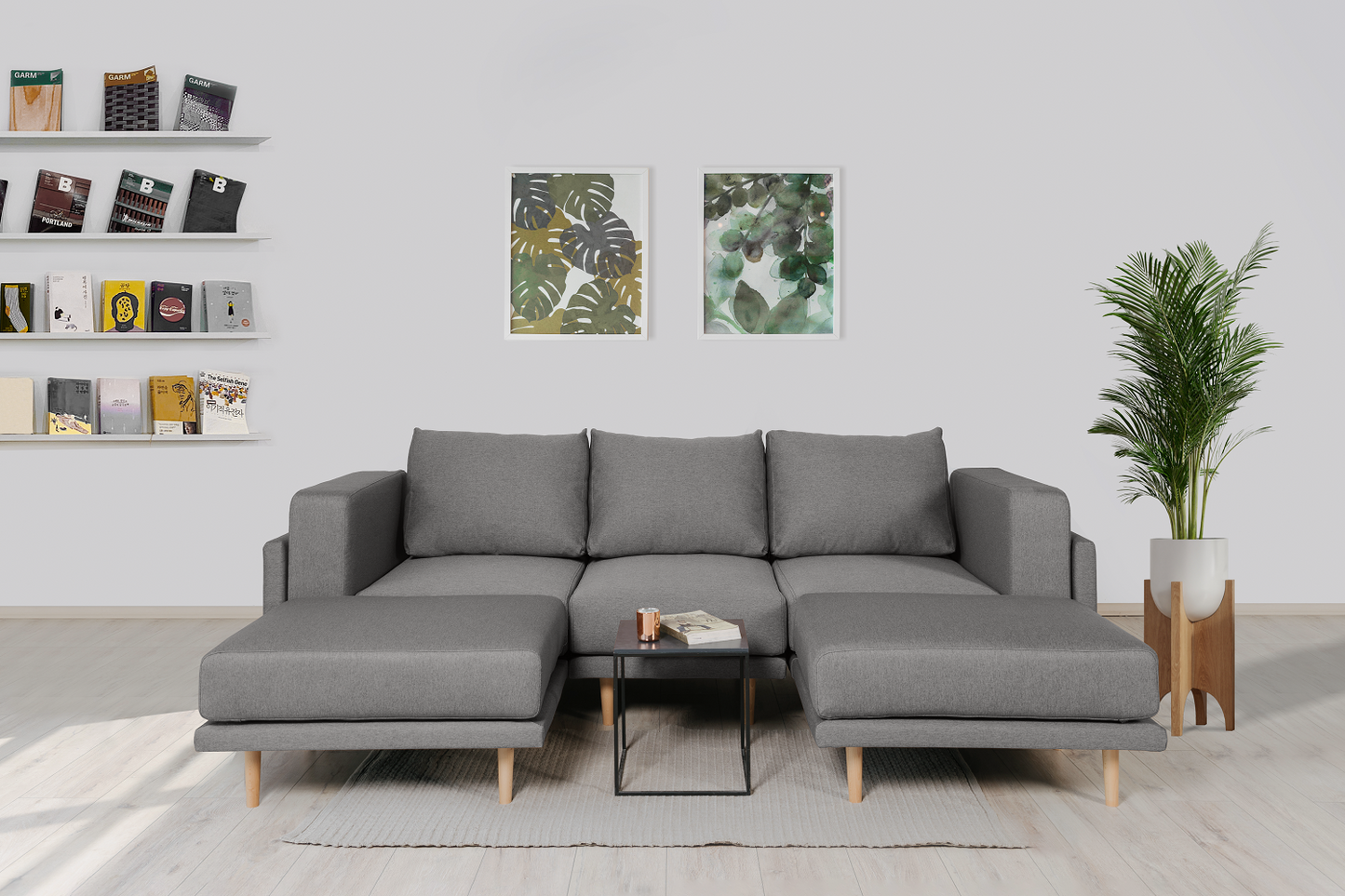 Stoffbezug Mollia - Modulares Sofa Donna U