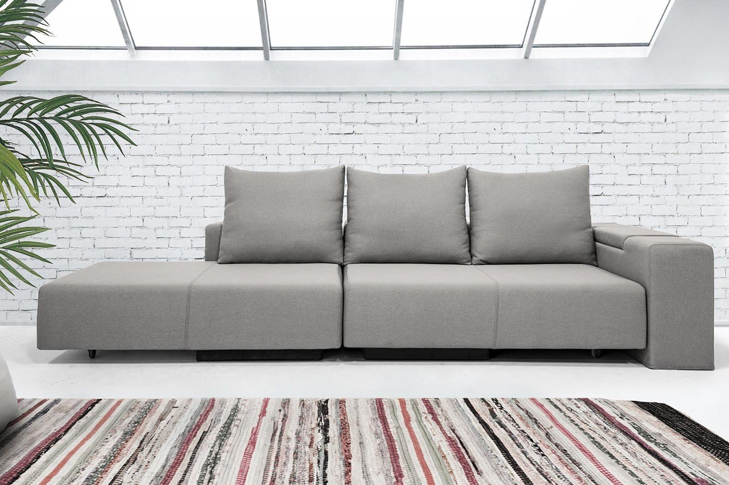 Modulares Sofa Marie mit Schlaffunktion - Stoff Mollia