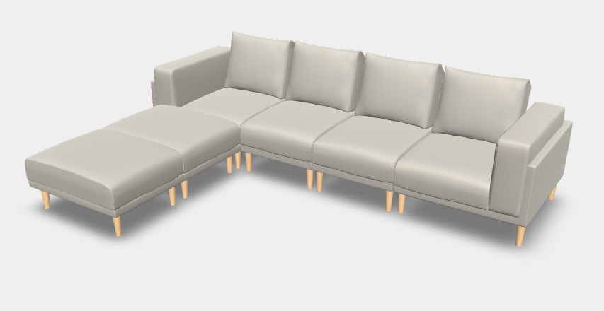 Modulares Sofa Donna XL mit Schlaffunktion - Stoff Mollia - Michael Faas