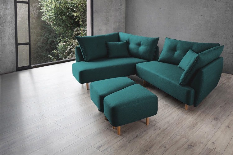 Modulares Sofa Mike mit Schlaffunktion - Stoff Mollia