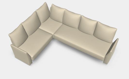 Modulares Sofa Jessica mit Schlaffunktion - Stoff Mollia - Sabine Aken