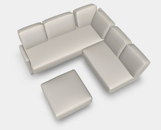 Modulares Sofa Jessica mit Schlaffunktion - Stoff Velare - Sarah Matej