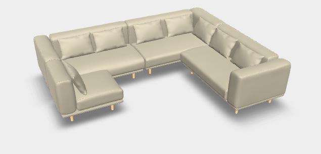 Modulares Sofa Jenny mit Schlaffunktion - Stoff Mollia - Solveigh Rödiger