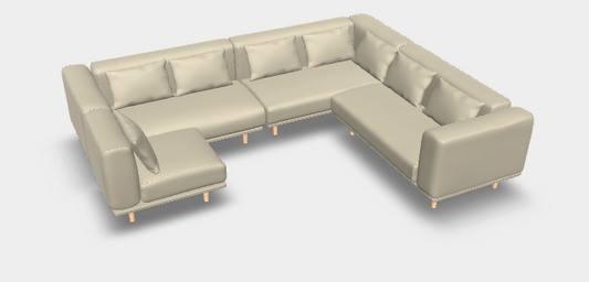 Modulares Sofa Jenny mit Schlaffunktion - Stoff Mollia - Solveigh Rödiger