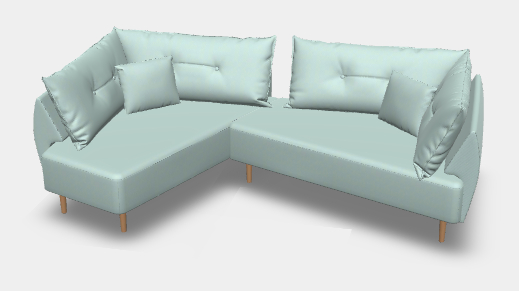 Modulares Sofa Mike mit Schlaffunktion - Stoff Mollia - Sylke Reiser