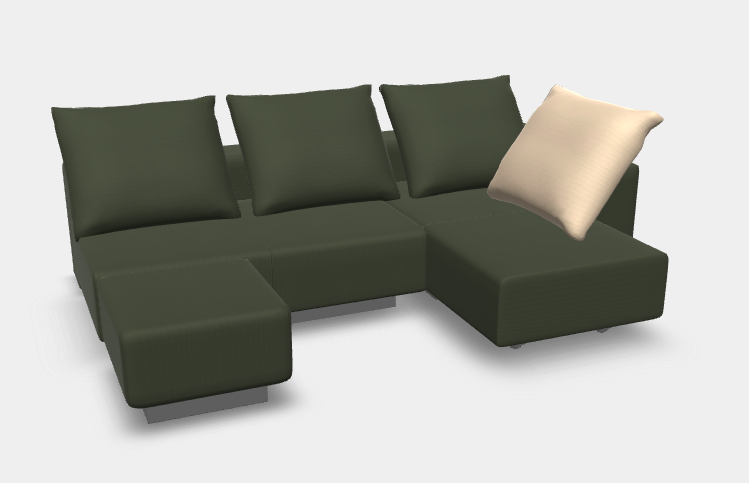 Modulares Sofa Marie mit Schlaffunktion - Stoff Velare - Ulrike Rappel