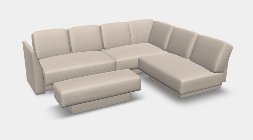 Modulares Sofa Rachel mit Schlaffunktion - Stoff Velare - Ursula Schneider