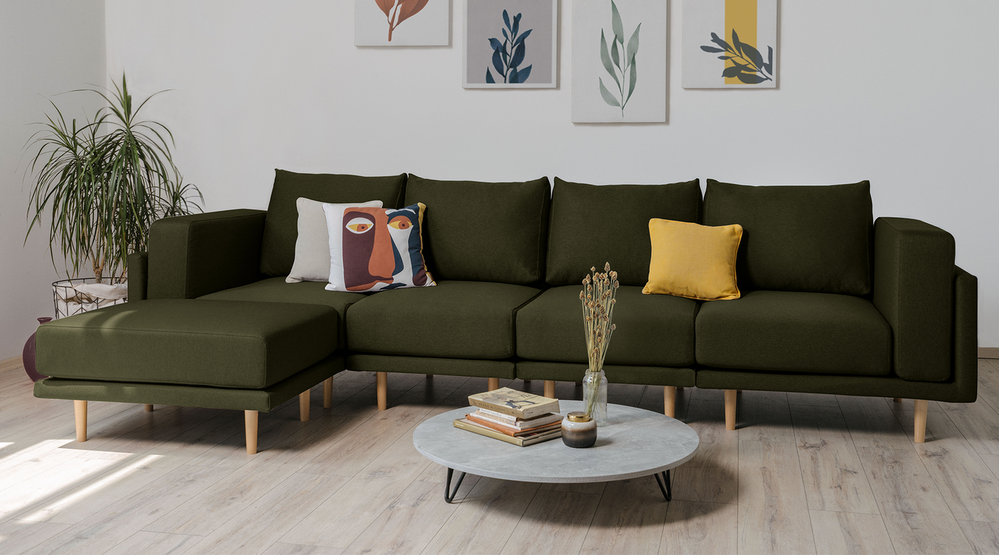 Modulares Sofa Donna XL mit Schlaffunktion - Stoff Velare