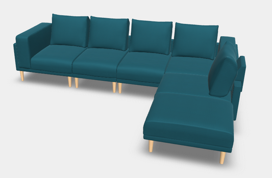 Modulares Sofa Donna XL mit Schlaffunktion - Stoff Velare - Alexander und Elina Rüb