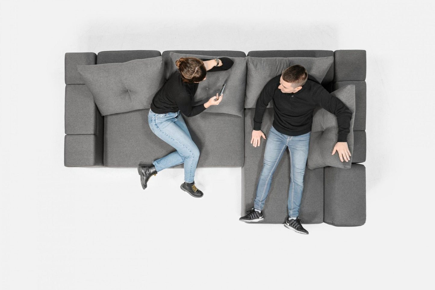 Modulares Sofa Amelie mit Schlaffunktion - Livom