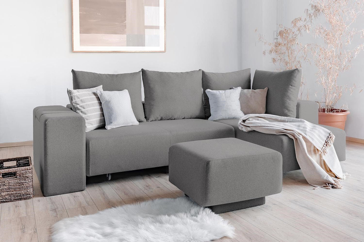 Modulares Sofa Amelie mit Schlaffunktion - Stoff Velare - Livom