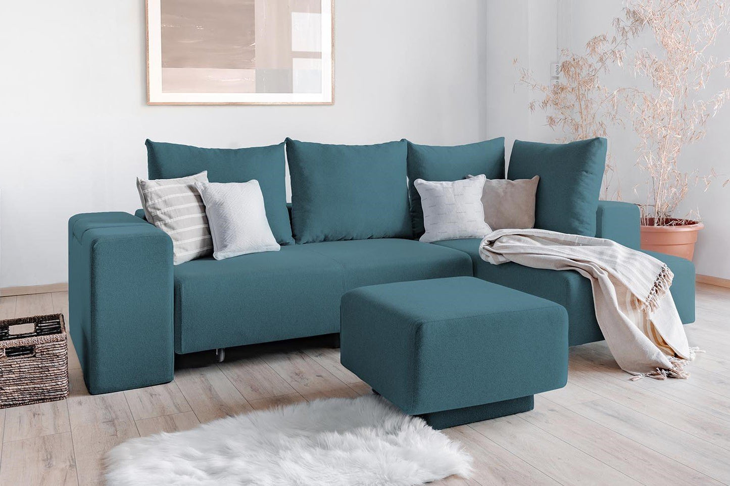 Modulares Sofa Amelie mit Schlaffunktion - Stoff Velare - Livom