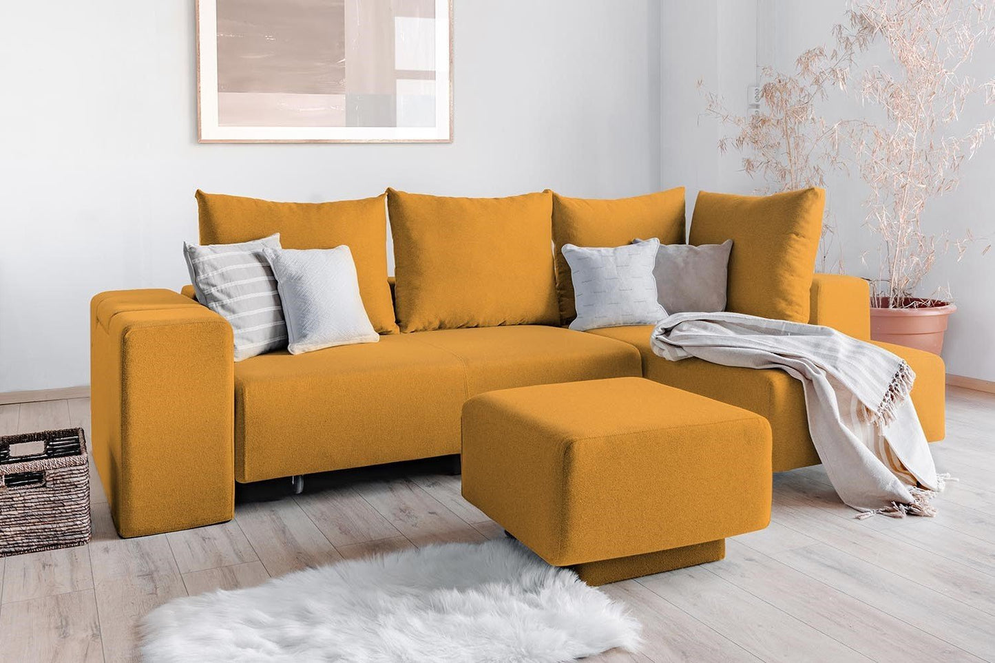 Modulares Sofa Amelie mit Schlaffunktion - Stoff Velare - Livom