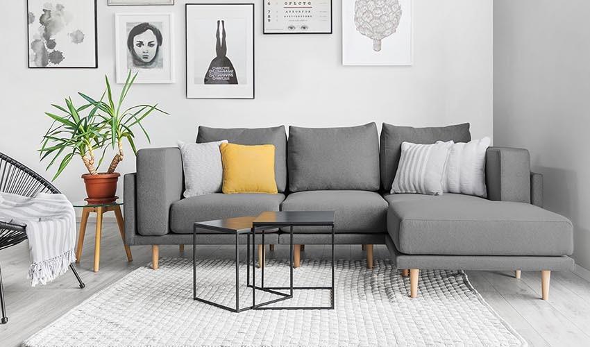 Modulares Sofa Donna mit Schlaffunktion - Stoff Baumwolle - Livom