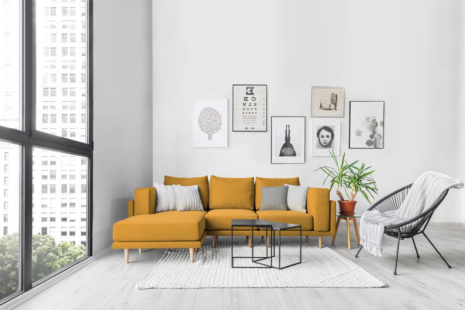 Modulares Sofa Donna mit Schlaffunktion - Stoff Mollia - Livom