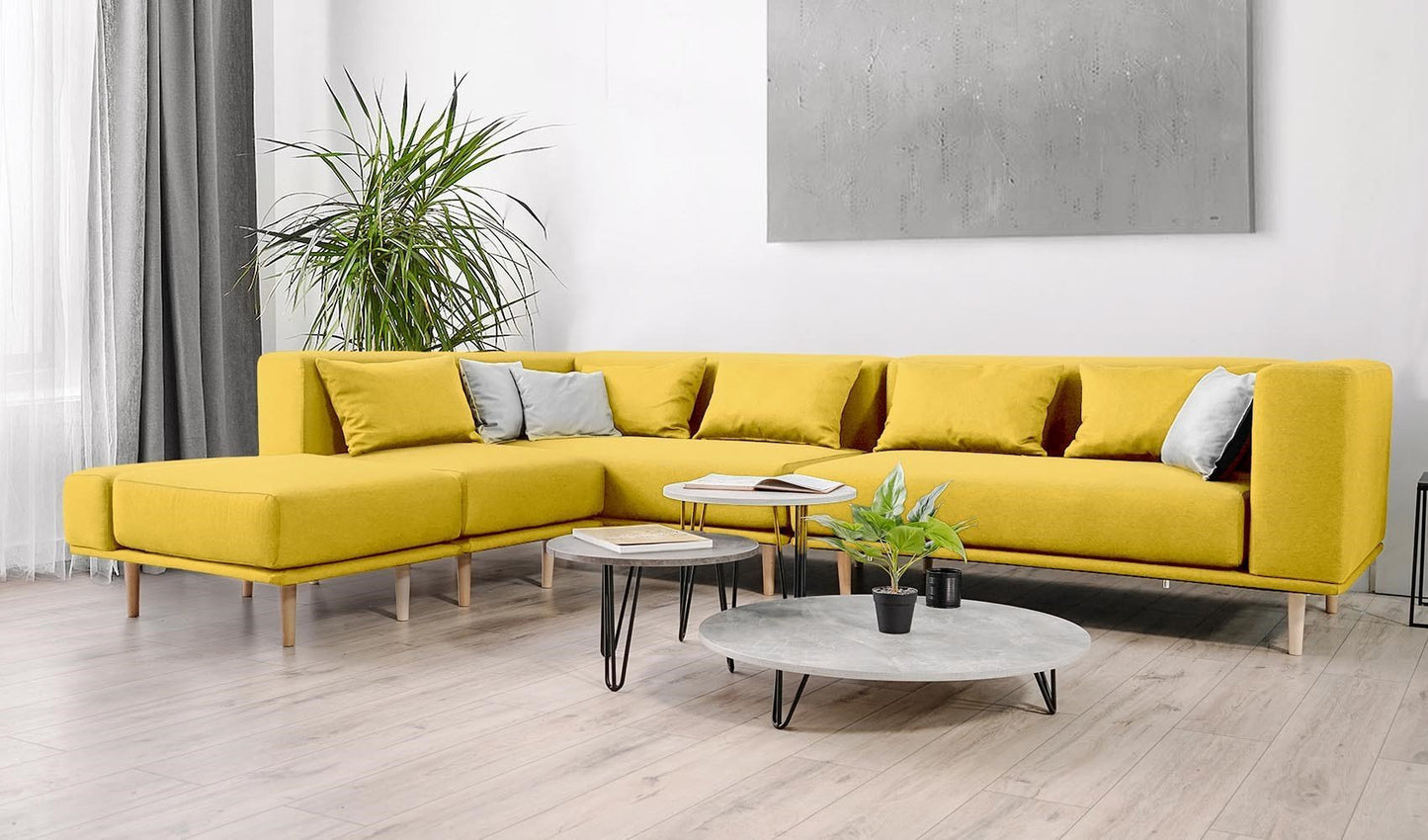 Modulares Sofa Jenny mit Schlaffunktion - Stoff Mollia - Livom