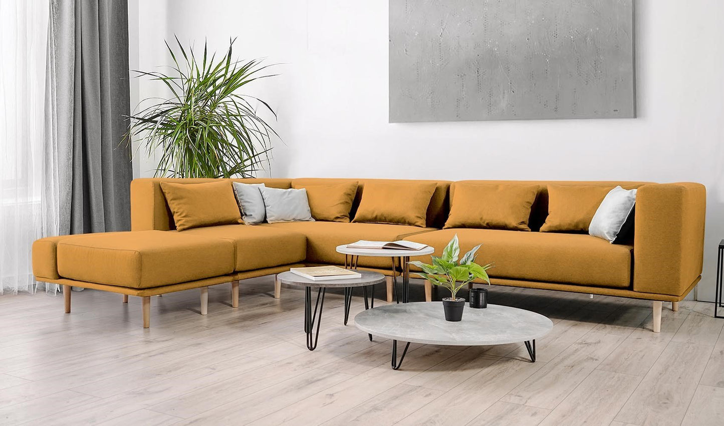 Modulares Sofa Jenny mit Schlaffunktion - Stoff Velare - Livom