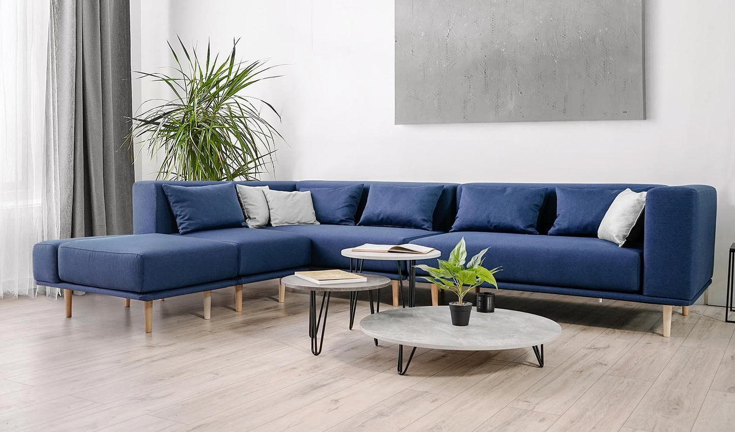 Modulares Sofa Jenny mit Schlaffunktion - Stoff Velare - Livom