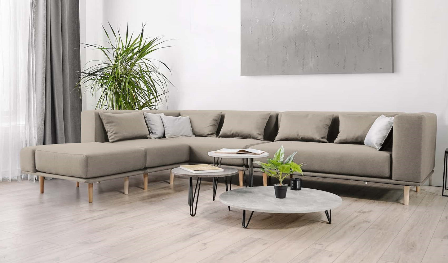 Modulares Sofa Jenny mit Schlaffunktion - Stoff Velare - Livom