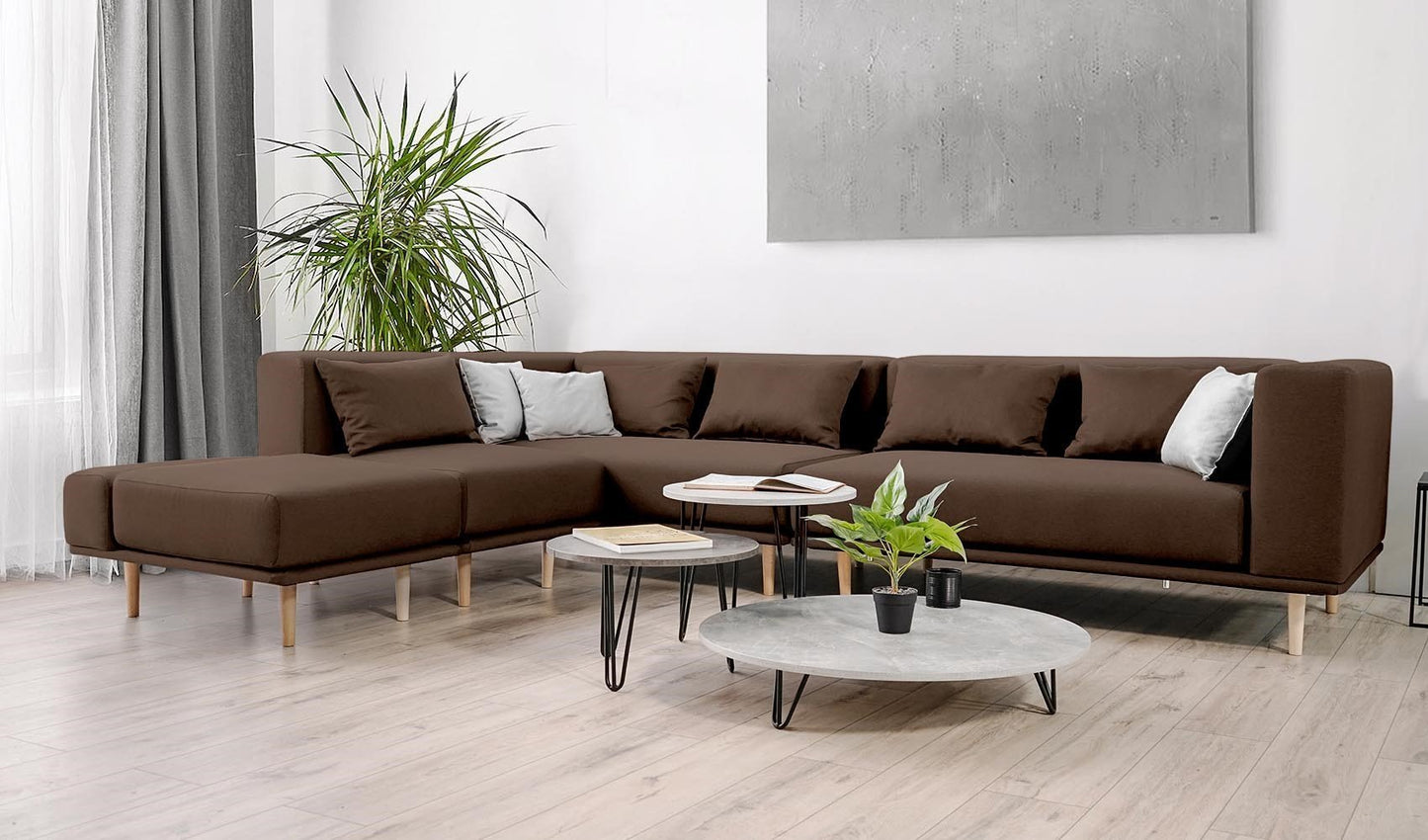 Modulares Sofa Jenny mit Schlaffunktion - Stoff Velare - Livom