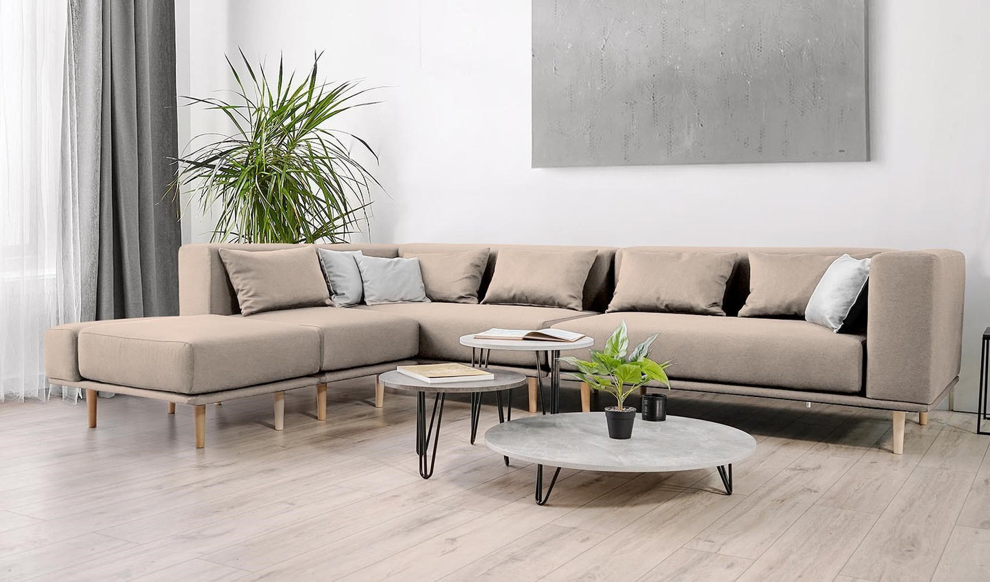 Modulares Sofa Jenny mit Schlaffunktion - Stoff Velare - Livom