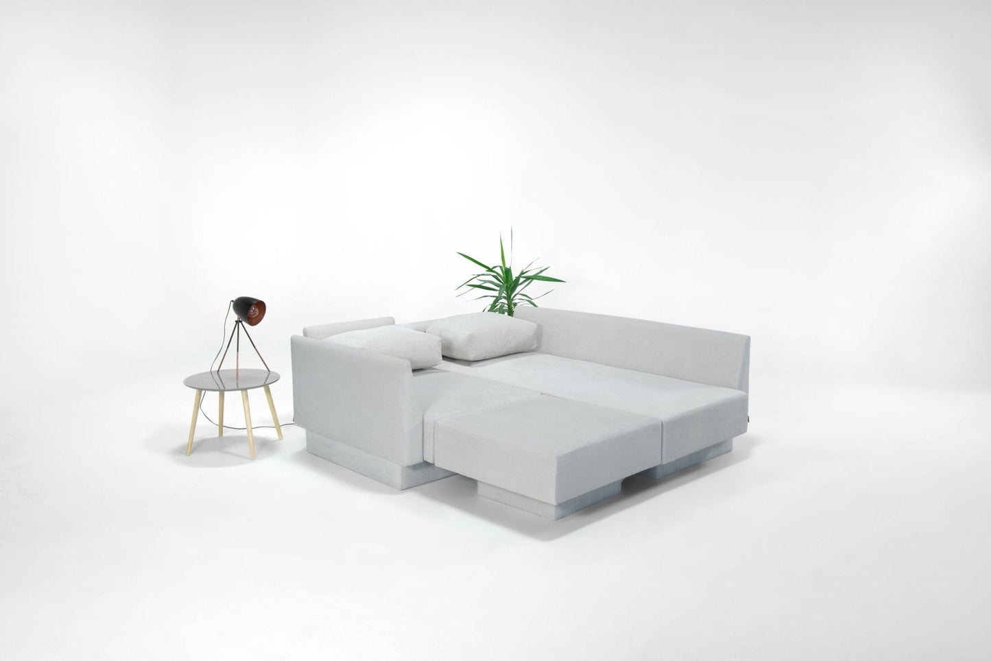 Modulares Sofa Jessica mit Schlaffunktion - Stoff Baumwolle - Livom