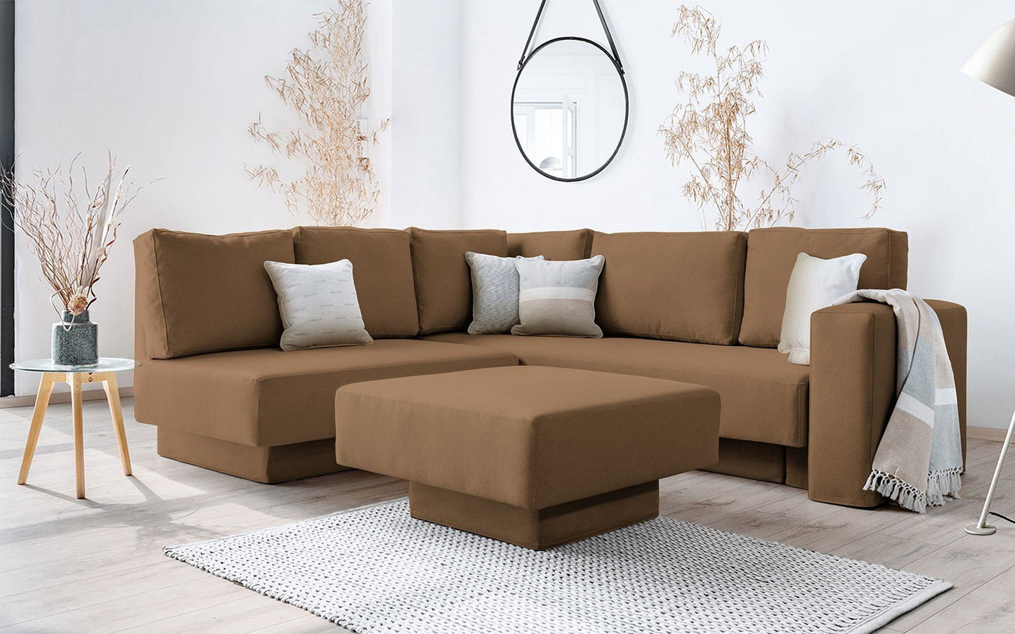 Modulares Sofa Jessica mit Schlaffunktion - Stoff Velare - Livom