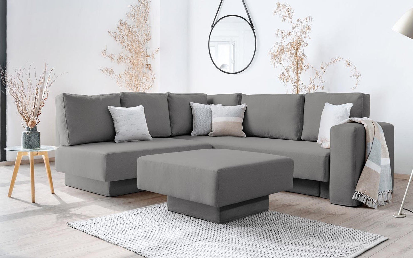 Modulares Sofa Jessica mit Schlaffunktion - Stoff Velare - Livom