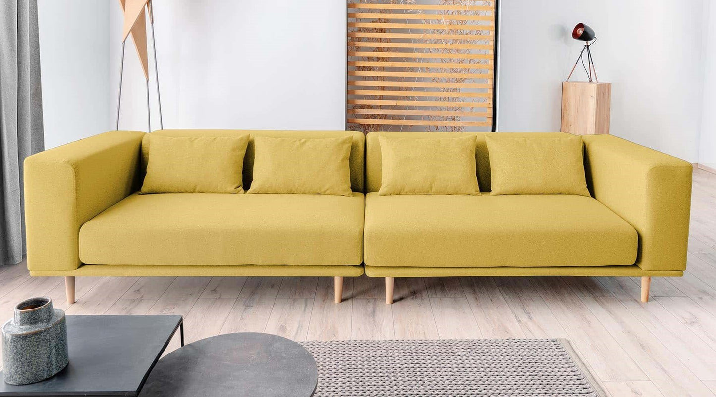 Modulares Sofa Lilly mit Schlaffunktion - Stoff Baumwolle - Livom