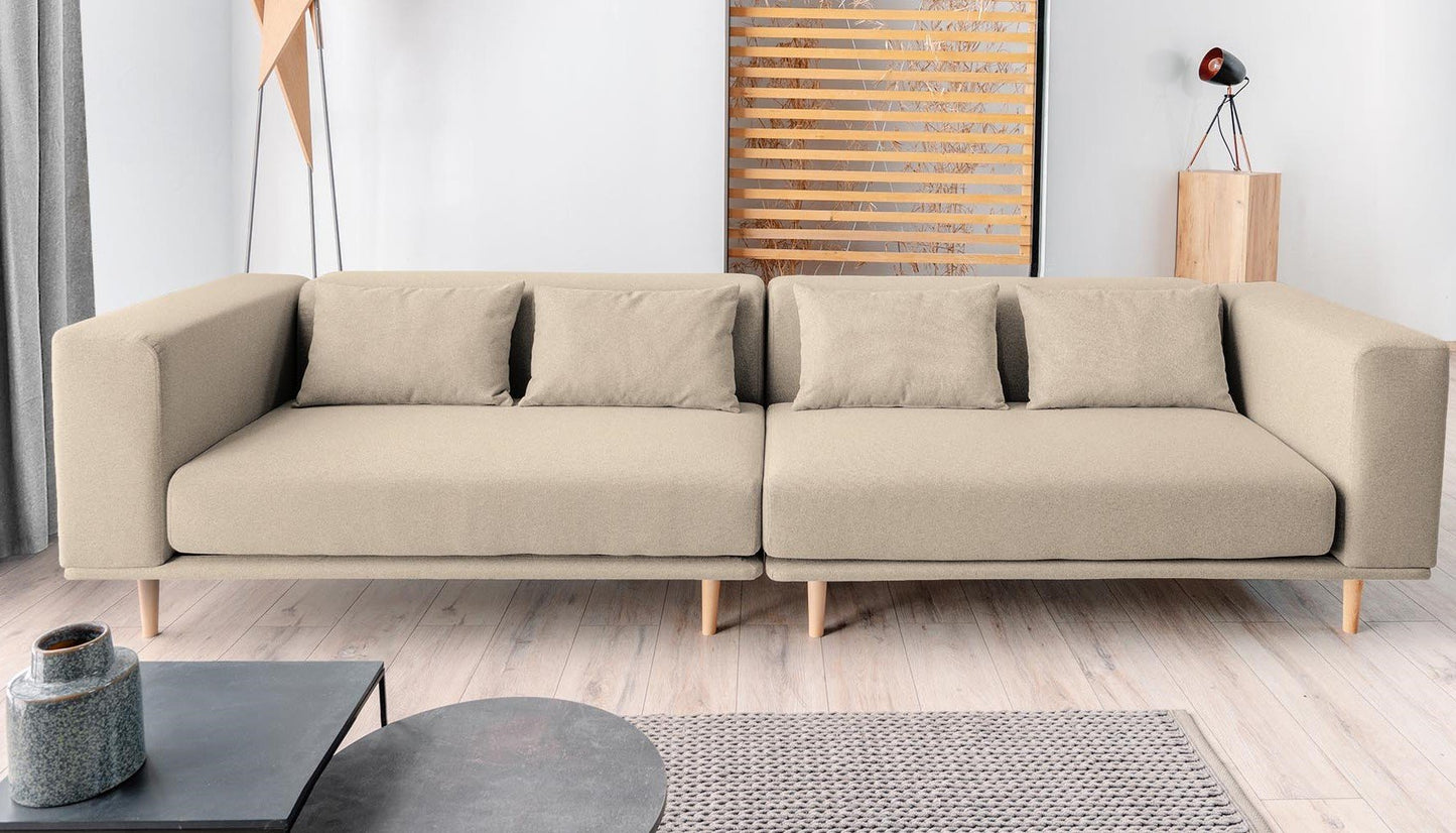 Modulares Sofa Lilly mit Schlaffunktion - Stoff Mollia - Livom