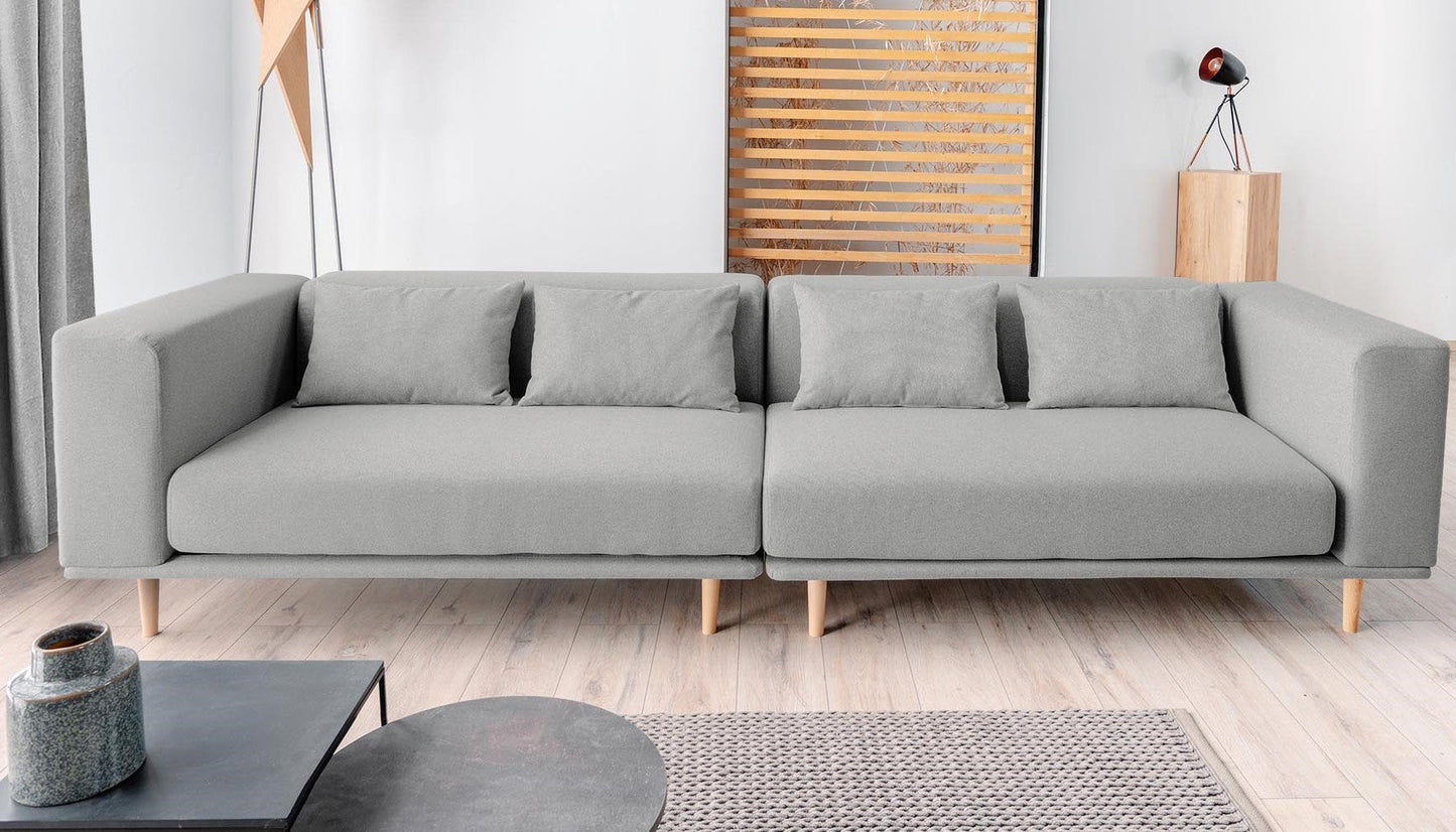 Modulares Sofa Lilly mit Schlaffunktion - Stoff Mollia - Livom