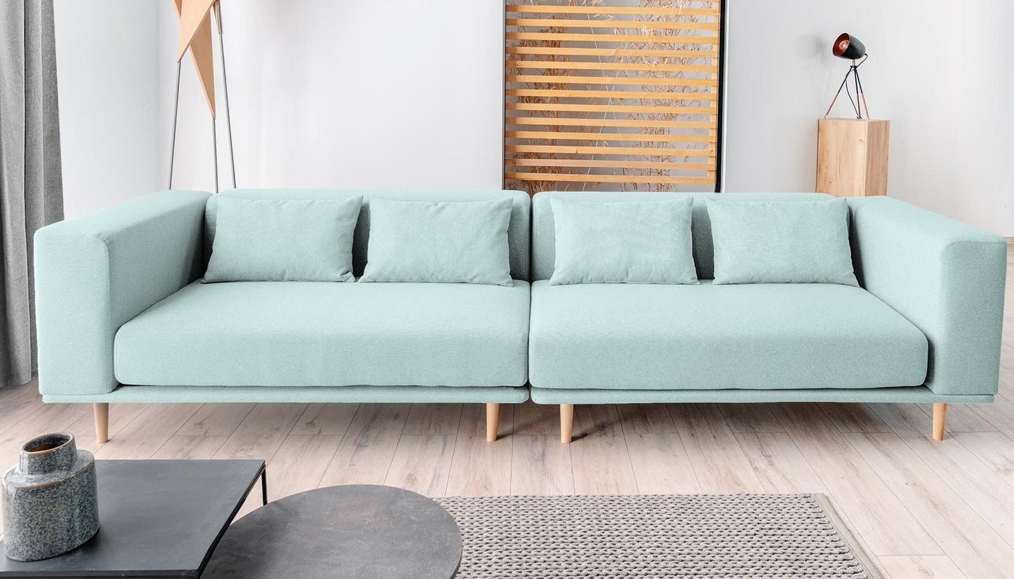 Modulares Sofa Lilly mit Schlaffunktion - Stoff Mollia - Livom