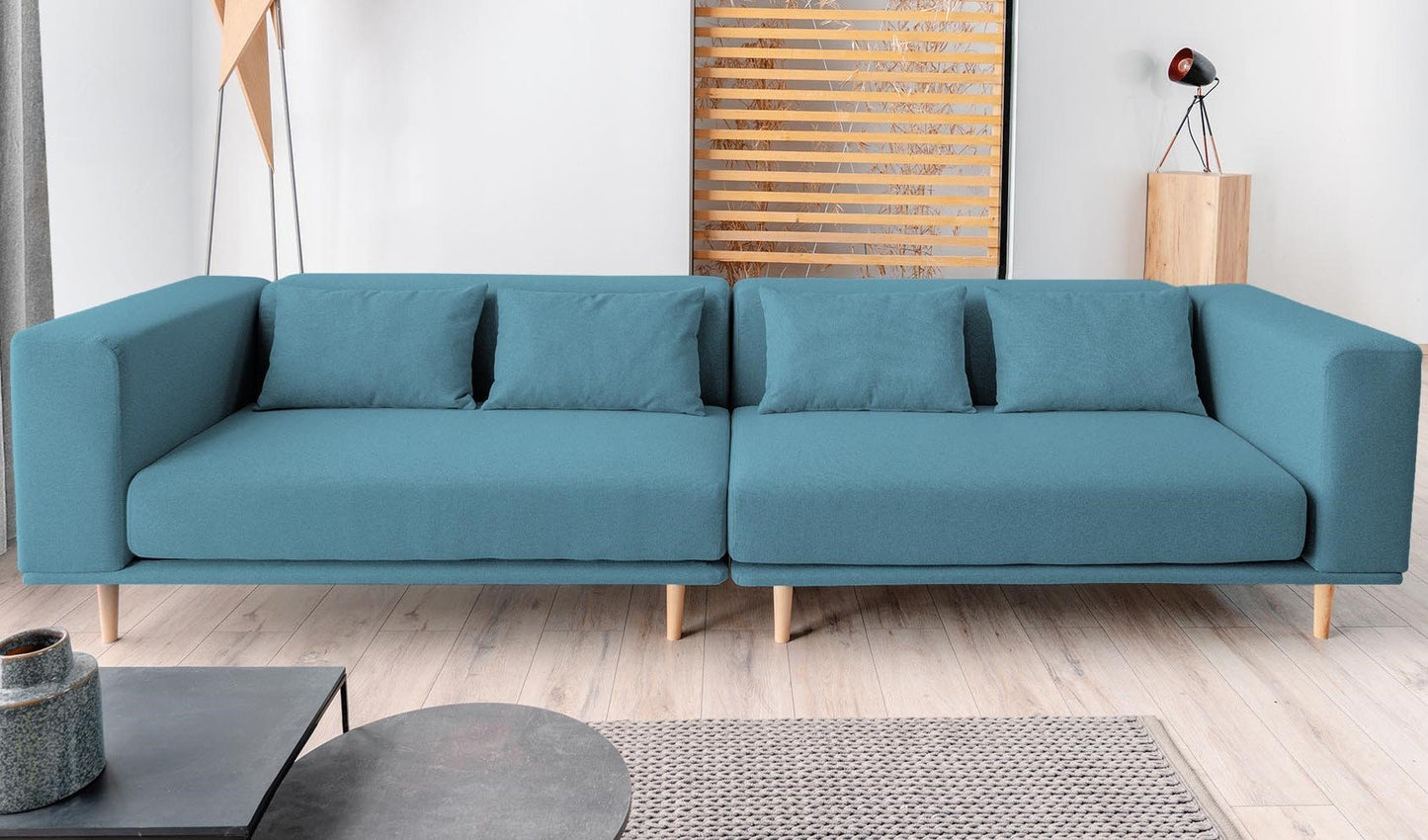 Modulares Sofa Lilly mit Schlaffunktion - Stoff Velare - Livom