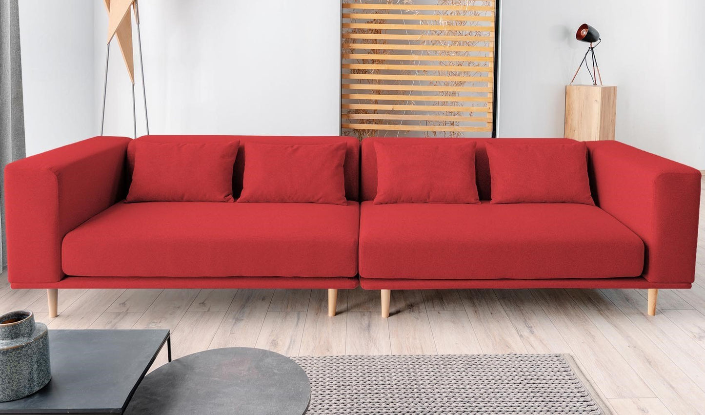 Modulares Sofa Lilly mit Schlaffunktion - Stoff Velare - Livom